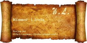 Wimmer Linda névjegykártya